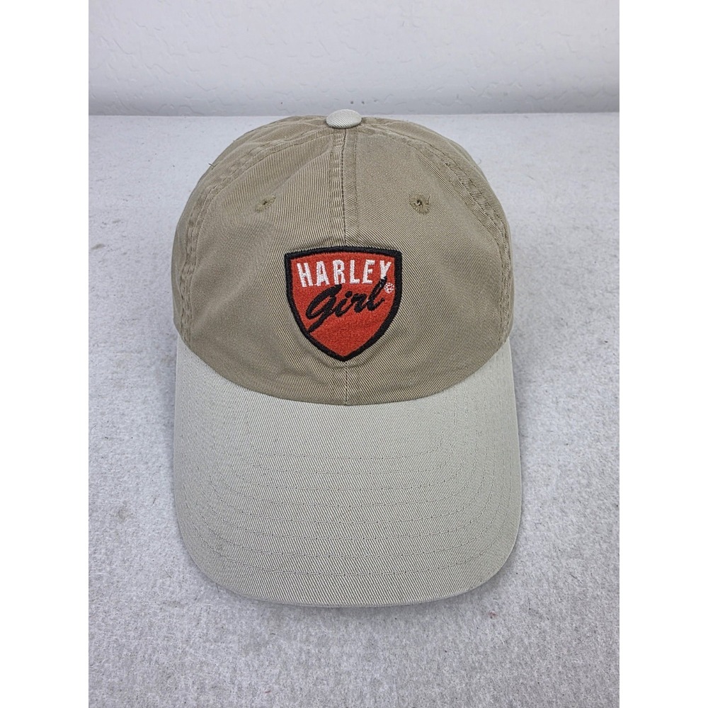 Harley Davidson‎ Motorcyles Harley Girl Ponytail Cap Khaki Strapback Hat Patch